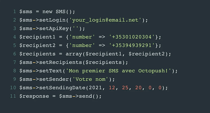 Api sms