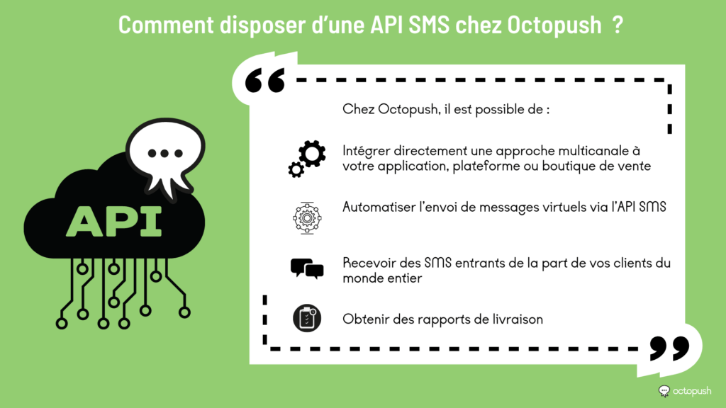 Comment disposer d’une API SMS chez Octopush ?