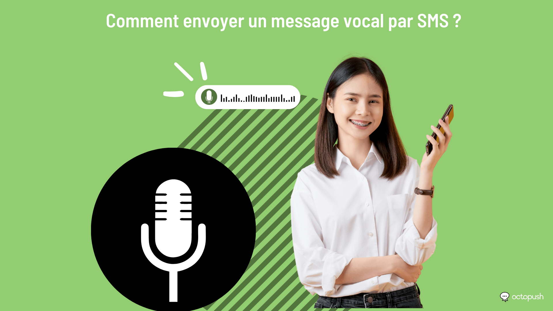 comment je fais pour envoyer un message vocal