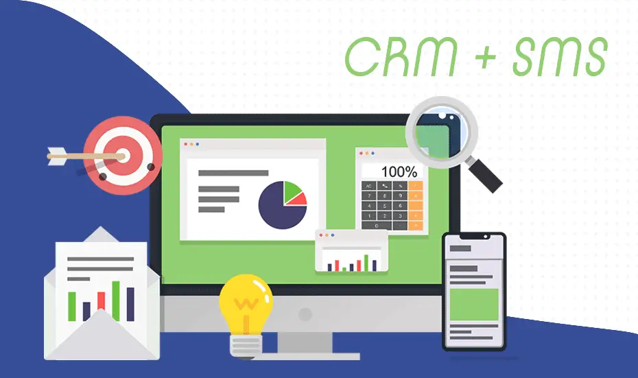 integration SMS CRM illustration