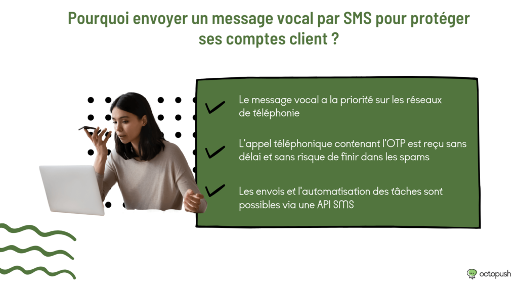 envoyer message vocal sms proteger comptes clients