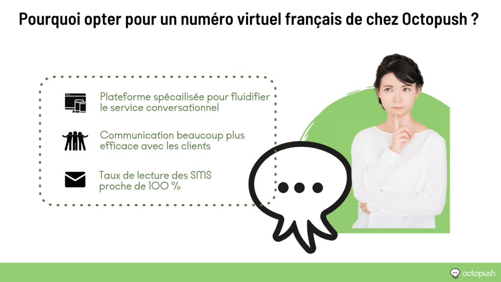 Pourquoi opter pour un numéro virtuel français de chez Octopush ?