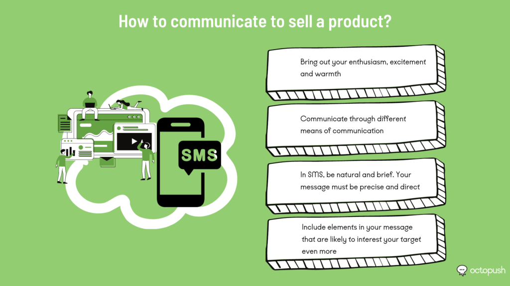 How to communicate to sell a product ?