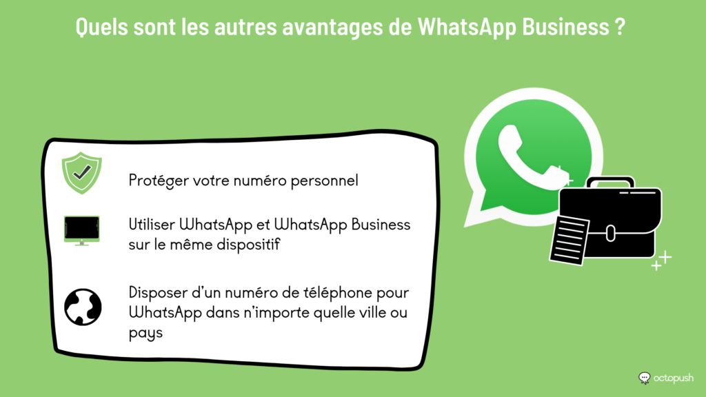autres avantages whatsapp business