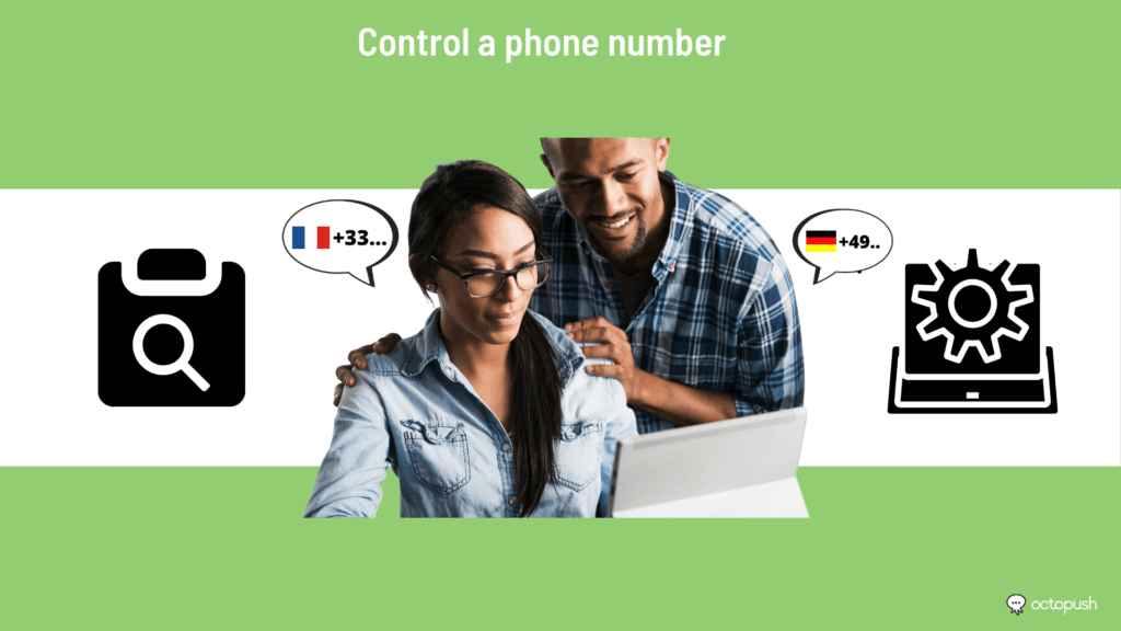 Control a phone number
