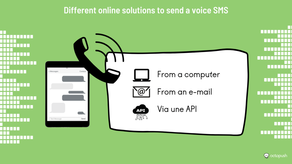 Different online solutions to send a voice SMS