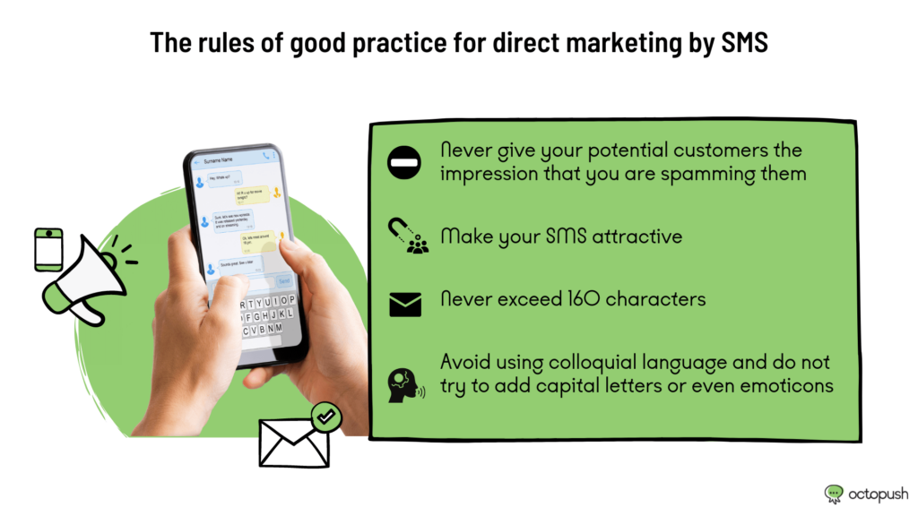 Best practice rules for direct customer marketing via SMS