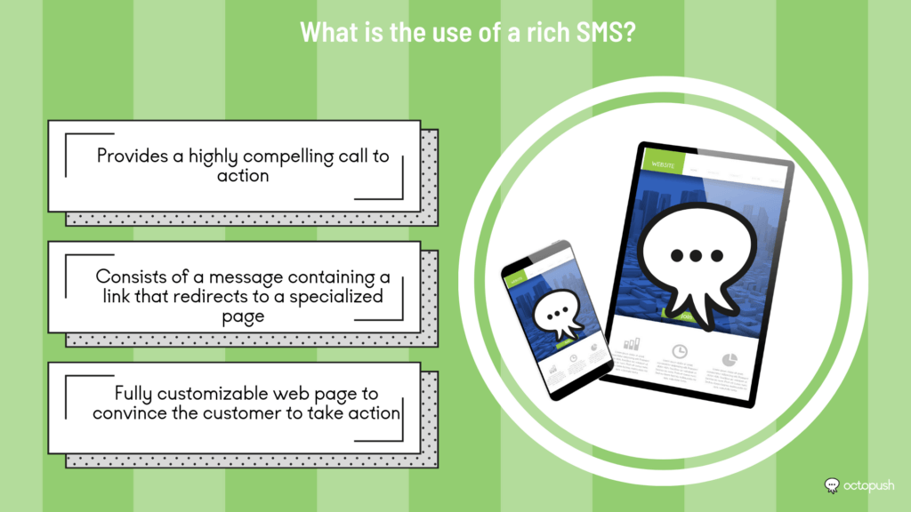 What is the use of Rich SMS?
