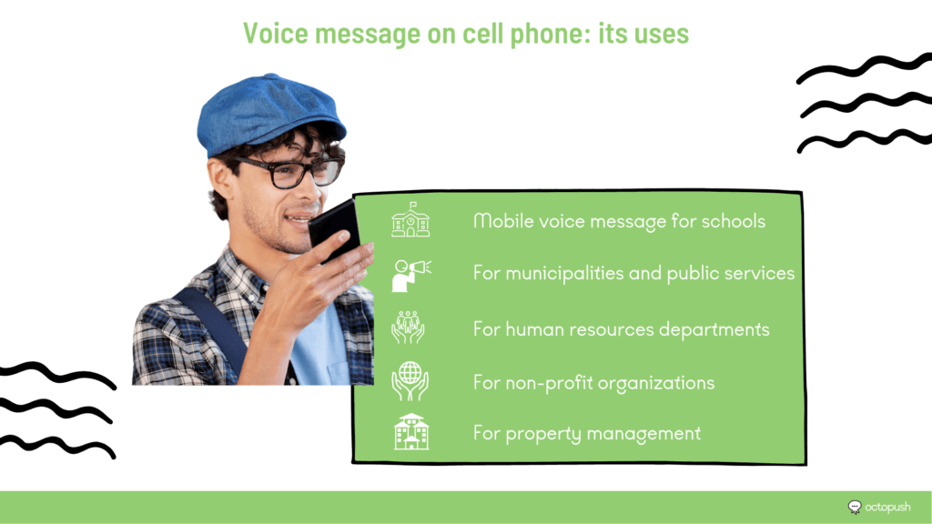 Voice message on cell phone, its uses