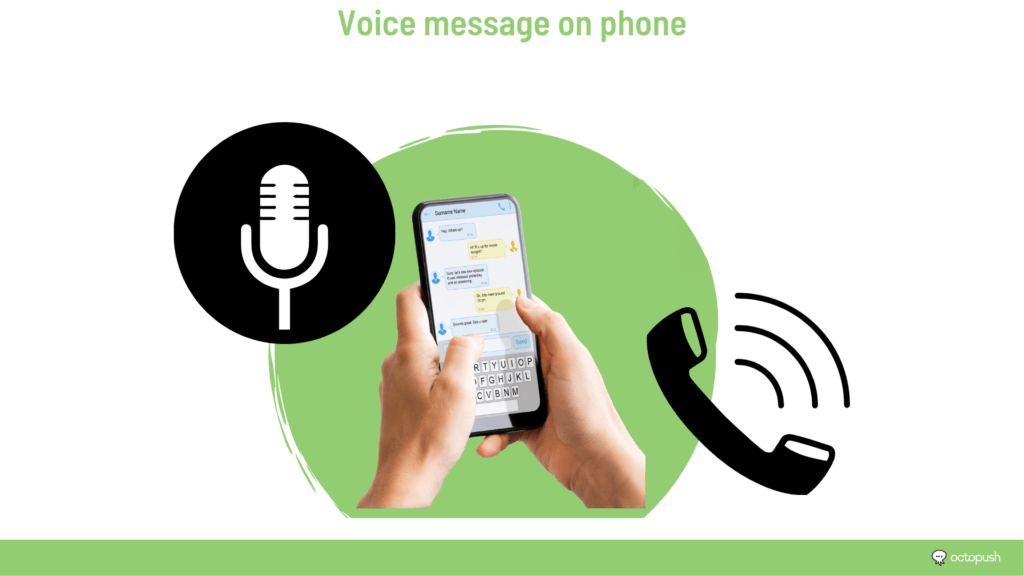 Voice message on cell phone