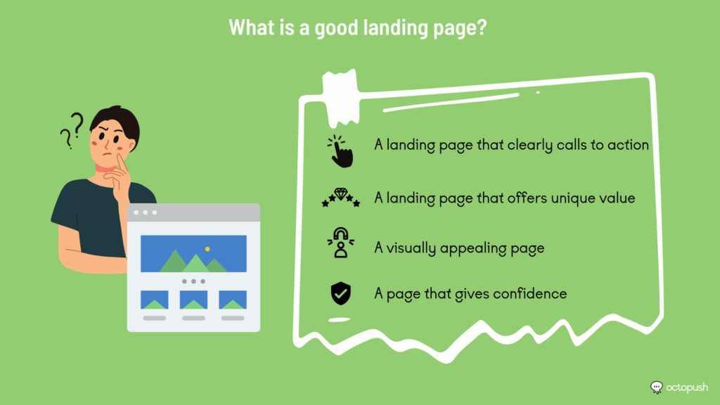 What is a good landing page?