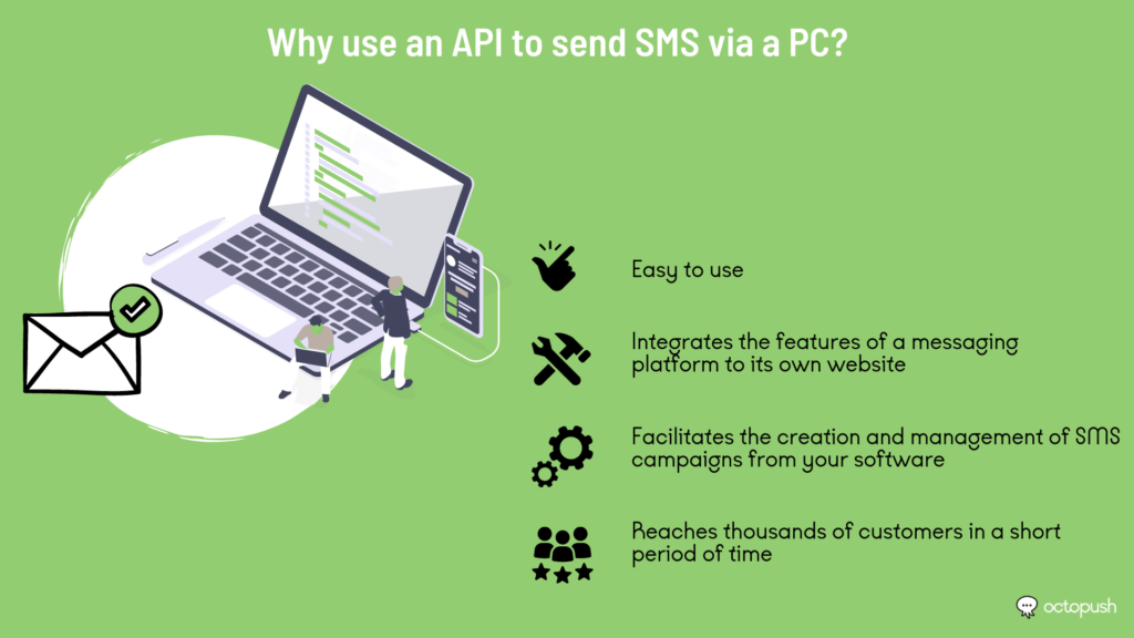 Why use an API to send SMS via a PC?