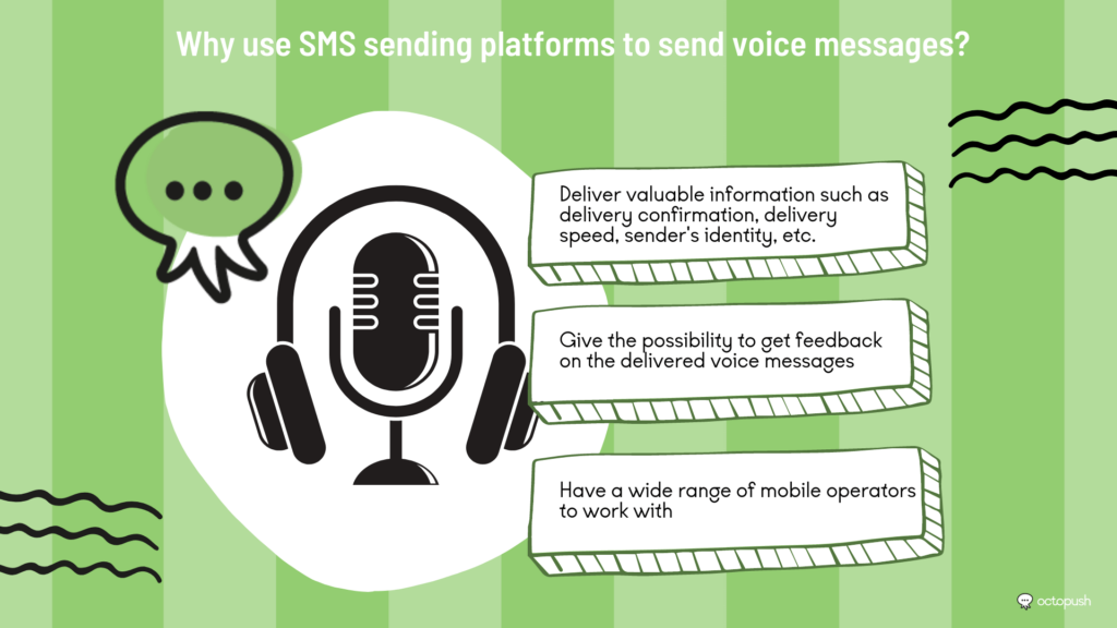 Why use SMS sending platforms to send voice messages?